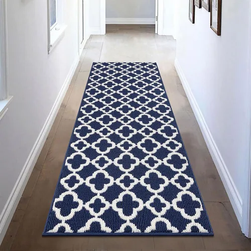 Miniatura 27 de U'Artlines Alfombra de pasillo larga para pasillo de 2 x 8 pies, antideslizante, alfombra de piso de cocina, patrón geométrico beige, lavable a