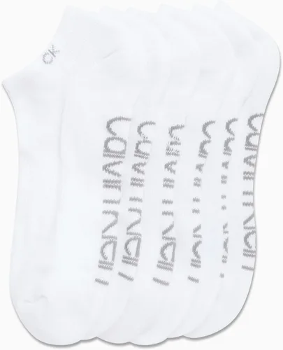 Miniatura 78 de Calvin Klein Calcetines para hombre, mezcla de algodón, acolchados, sin talla, forro de calcetines atléticos (6 unidades)