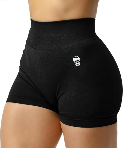 Miniatura 13 de Gymreapers Infinity Pantalones cortos de entrenamiento, sin costuras, de cintura alta, para mujer, pantalones cortos atléticos para gimnasio