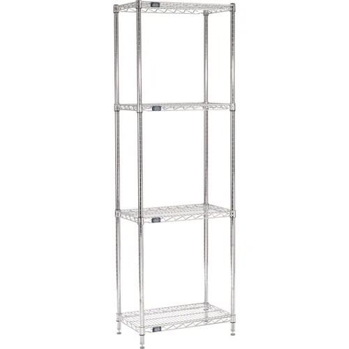 Miniatura 29 de Nexel 14" x 42" x 63", unidad de estantería de alambre ajustable de 4 niveles, estante de almacenamiento comercial con certificación NSF, acabado
