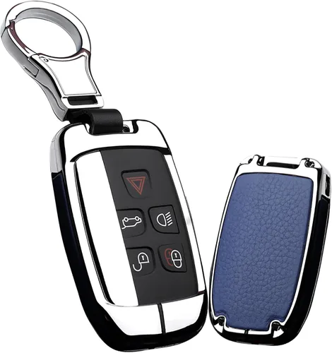 Miniatura 13 de ontto Funda para Llaves Compatible con Land Rover Estuche de Llave de Metal y Cuero Portallaves con Llavero