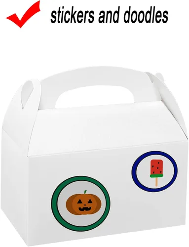 Miniatura 5 de Xxcxpark 24 cajas de regalo blancas de 6.2 x 3.5 x 3.5 pulgadas, caja de embalaje de papel kraft con tapa para manualidades, cubos, cupcakes, cajas