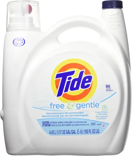 Miniatura 18 de Tide Free & Gentle - Detergente líquido suave para ropa, 64 cargas