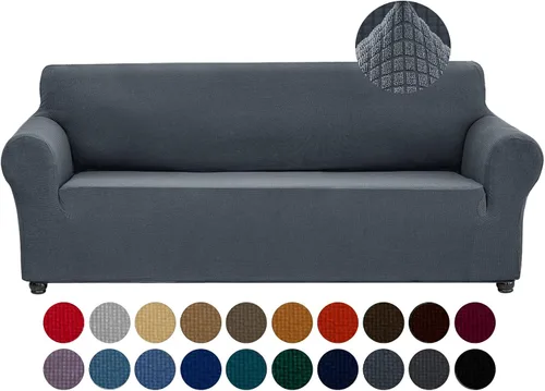 Miniatura 29 de Joccun Funda Elástica para Silla Sofá, Funda de Sofá de 1 Pieza Tela Jacquard de Spandex con Parte Inferior Elástica, Protector de Muebles Lavable