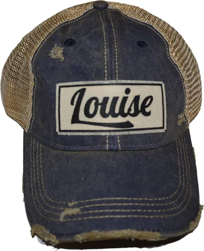 VINTAGE LIFE Best Friends - Gorra de béisbol para mujer, divertida, gorra de camionero con bonito diseño desgastado (Louise, azul marino), talla