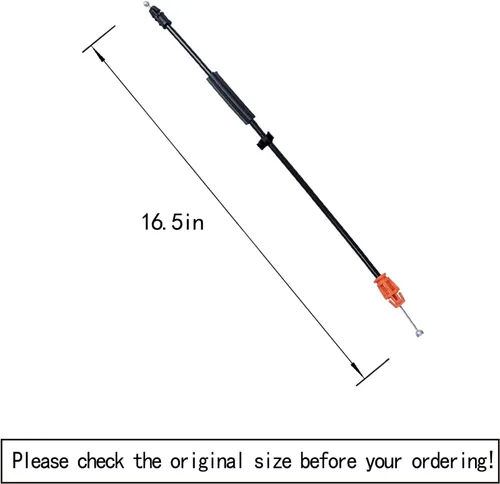Miniatura 2 de Cable de pestillo de puerta de 16.5 pulgadas, cable de liberación de pestillo de manija de puerta interior compatible con Chevy Tahoe Sierra Yukon