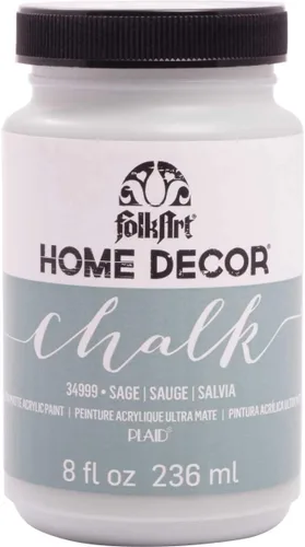 FolkArt Home Decor Chalk - Pintura para muebles y manualidades en colores surtidos, 8 onzas, Sage Salvia