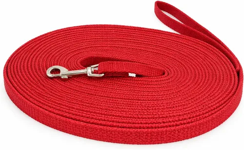 Miniatura 3 de Correa de entrenamiento para perros de algodón, 6 pies, verde