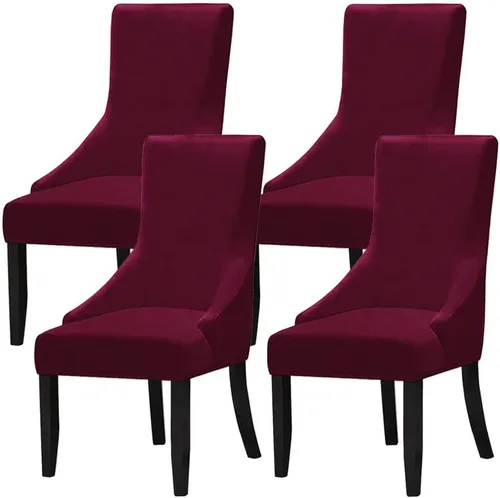 Miniatura 21 de Juego de 1 fundas elásticas para silla con respaldo de ala, protector reutilizable para silla de brazo, protector lavable para silla de comedor