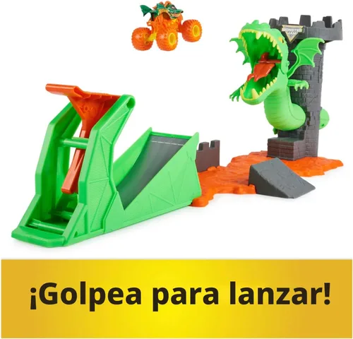 Miniatura 2 de Monster Jam, juego Dueling Dragon con camión monstruo Dragón exclusivo a escala 1:64, juguetes para niños de 3 años en adelante