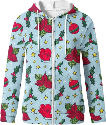 Miniatura 8 de Women's Sequin Butterfly Graphic Hooded Fashion Comfy Breathable Pullover Tops Full Zip Drawstring Shirt with Pocket