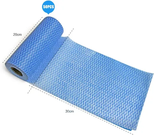 Miniatura 4 de Toalla de limpieza desechable (2 rollos/100 piezas) Toallas de papel Multiusos Tela OTP No Tejidos No Tejidos Cocina Desechable Antiadherente