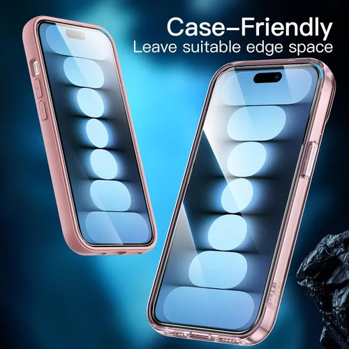 Miniatura 8 de JETech - Protector de pantalla para iPhone 15 de 6.1 pulgadas, película de vidrio templado con herramienta de fácil instalación, compatible