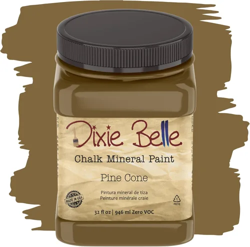 Miniatura 125 de Dixie Belle Paint Company - Pintura con acabado de tiza para muebles, color negro (Caviar), 1 galón, 128 fl oz, pintura mineral color rosa intenso
