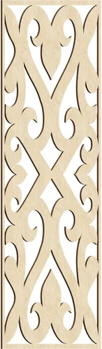 Miniatura 11 de Keene Paneles de pared decorativos de madera con calado, 9 3/8 pulgadas de ancho x 24 3/8 pulgadas de alto x 1/4 de alto, roble rojo rojo (Red Oak)