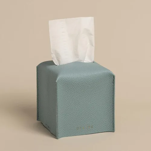 Miniatura 15 de OLETHA Funda cuadrada para caja de pañuelos, decoración estética de escritorio para habitación, hogar y oficina, soporte para cajas de pañuelos