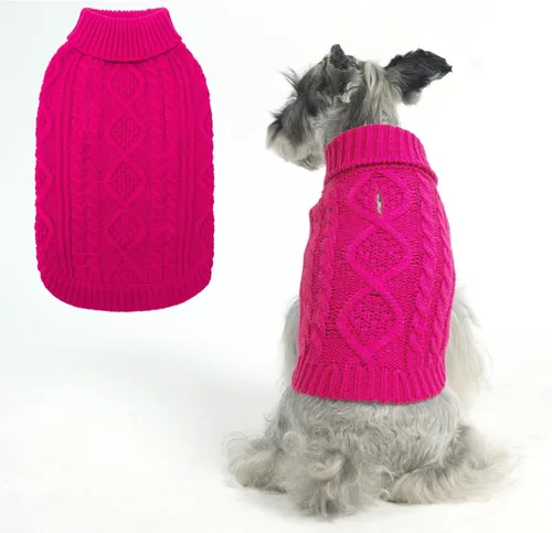 Miniatura 37 de BINGPET Suéter de Punto Térmico para Perros Pequeños, Medianos y Grandes, Abrigo de Invierno para Perros y Gatos, Conjuntos de Sudaderas Cálidas