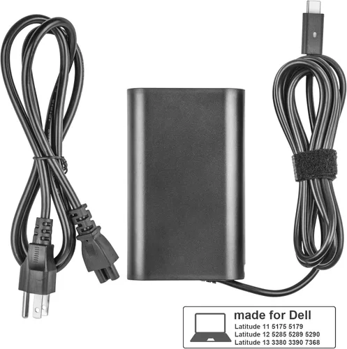 Miniatura 8 de Cargador de portátil USB C de 65 W y 45 W para Dell USB C, Dell XPS 12, XPS 13, Latitude 3540 5420 5430 5440 5450 5520 5530 5540 5550 7400 7410 7420