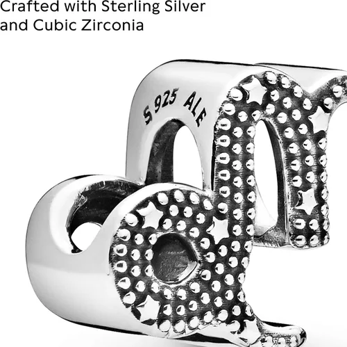 Miniatura 3 de PANDORA Joyería brillante con circonita cúbica del zodiaco de Capricornio en plata de ley Metal Circonita cúbica