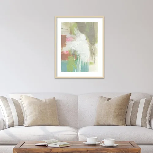 Miniatura 5 de Amanti Art Framed Wall Art Print 33x26 Retro Splash I by Jennifer Goldberger, Abstract Wall Art, Modern Contemporary Decor, Large Poster Painting