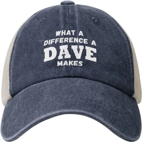 Miniatura 23 de What A Differences A Dave Makes Hat Gorra de béisbol Sombreros para hombres Sombrero ajustable