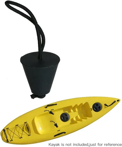 Miniatura 2 de LIXADA El mejor kit de tapón universal para kayak, kit de tapones de drenaje de canoa con orificios de drenaje de canoa, paquete de 4/6/8 Negro X 4