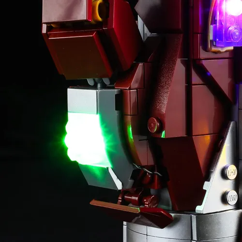 Miniatura 8 de BRIKSMAX Kit de iluminación LED para LEGO-76223 Nano Gauntlet – Compatible con el modelo de bloques de construcción Lego Marvel, no incluye el juego