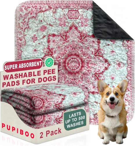 Miniatura 55 de PUPIBOO Almohadillas lavables para orina para perros y gatos - Almohadillas de entrenamiento para cachorros reutilizables súper absorbentes - 100%