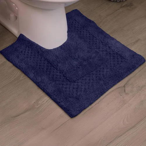 Miniatura 109 de Home Weavers Classy - Juego de alfombras de baño 100 % algodón, decoración de baño, lavable, extrasuave y absorbente, tapete de cocina, juego de Aqua
