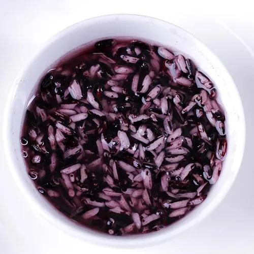 Miniatura 2 de Arroz morado 17.63oz de grano entero sin gluten y arroz vegano Alimento vegano Sin gluten Arroz básico de despensa