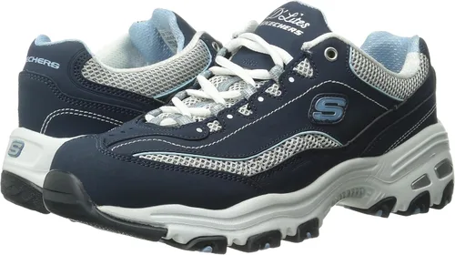 Miniatura 7 de Skechers D'Lites-Life Saver - Tenis de espuma viscoelástica con cordones para mujer