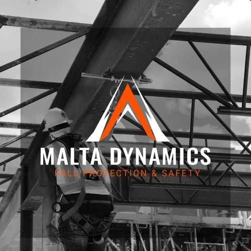 Miniatura 7 de Malta Dynamics Anclaje permanente para techo, anclaje de protección contra caídas de doble anillo en D de 18 pulgadas, sistema de detención