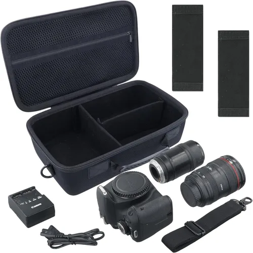 Miniatura 3 de Estuche para cámara Baval compatible con Canon EOS Rebel T7 / T100 / R50 / R100 / R5 / R6 Mark II / 90D DSLR con lente de 18-55mm, Sony, Nikon