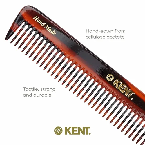 Miniatura 5 de Kent R5T - Peine desenredante de dientes anchos, peine de dientes anchos para tocador, barba para cabello grueso, rizado, ondulado, peines