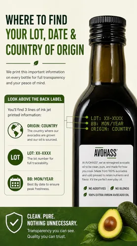 Miniatura 8 de Avohass Aceite de aguacate orgánico extra virgen de 16.9 onzas, certificado USDA, primer prensado en frío, sin refinar, sin OMG, de origen mexicano