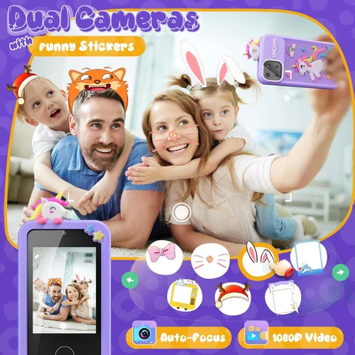 Miniatura 3 de Juguetes de teléfono inteligente para niñas, juguetes de regalo de unicornio para niñas de 3 a 9 años, regalos de cumpleaños, mini juguetes