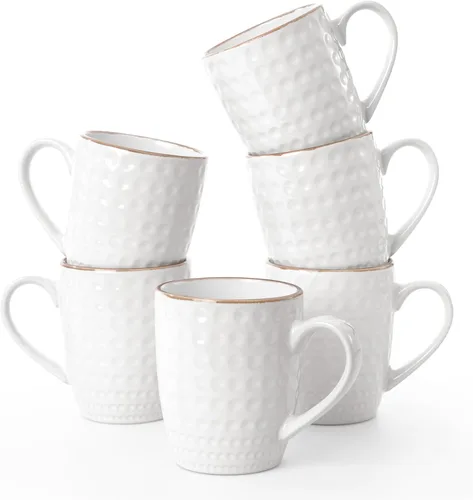Miniatura 25 de famiware Venus - Tazas de café para 4, juego de tazas de 12 onzas, taza para beber con asa para café, té, cacao, leche, carbón