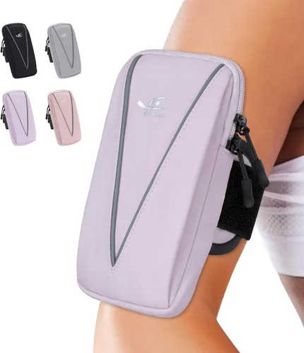 Miniatura 8 de HiRui Soporte para teléfono celular y bolsa de muñeca para teléfono, brazalete deportivo para correr para gimnasio y ciclismo, compatible con iPhone