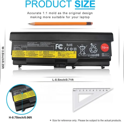 Miniatura 3 de 70++ 9 celdas 11.1V 94Wh batería 0A36303 compatible con Lenovo ThinkPad T430 T430i T410 T420 T420i T510 T520 T530 L412 L420 L430 L512 L520 L530 W510