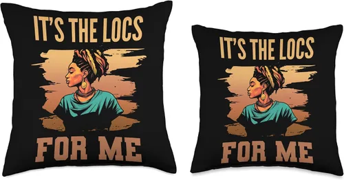 Miniatura 3 de Locs Afro Dreadlocks Love Natural Beauty Hair It's the Locs for Me Afro Hair - Almohada negra americana africana, 16 x 16 pulgadas, multicolor