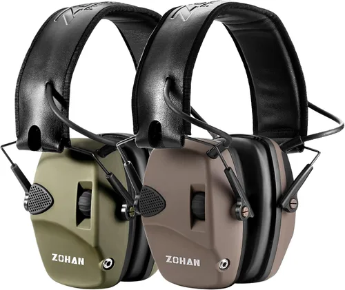 Miniatura 21 de Orejeras de protección electrónica contra el ruido (NRR22dB) de ZOHAN EM054, Verde 1pack - verde