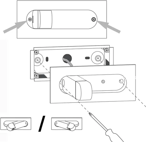 Miniatura 7 de Lámpara de pared LED empotrable, moderno aplique de pared ajustable con interruptor independiente, luz de lectura de cabecera de 3 W, luces