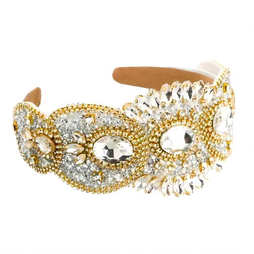 Miniatura 32 de Diadema de moda para mujer, diadema decorativa de diamantes de imitación anchos para mujer, accesorios para el cabello para mujeres y niñas