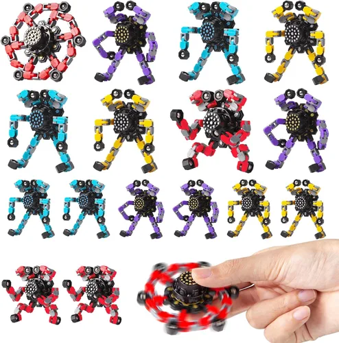 Miniatura 14 de Gokeey Fidget Spinners 8 piezas para niños y adultos, juguetes sensoriales para aliviar el estrés para niños y niñas, giroscopios de punta de dedo
