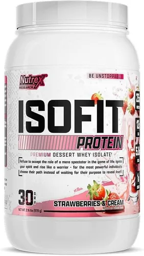 Miniatura 13 de Nutrex Research IsoFit Proteína de suero de leche en polvo instantáneamente 100% aislado de proteína de suero Recuperación muscular, sin