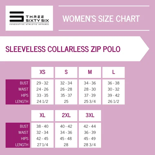Miniatura 6 de Three Sixty Six - Blusa polo de golf sin mangas con cierre de cremallera para mujer, camisetas cortas de secado rápido para mujeres