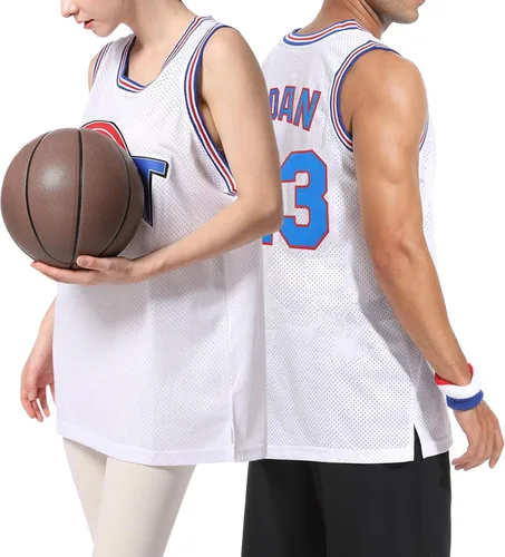 Miniatura 2 de Camiseta de baloncesto para hombre #23 camisetas de película espacial de los años 90 para Halloween, hip hop, ropa de fiesta, camisas deportivas