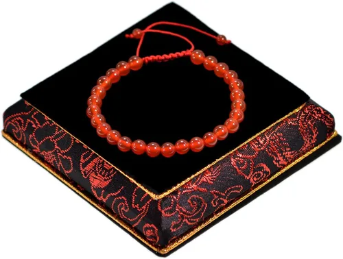 Miniatura 3 de AD Beads Pulseras de piedras preciosas naturales de 0.236in con poder curativo de macramé ajustable de 7 a 9 pulgadas