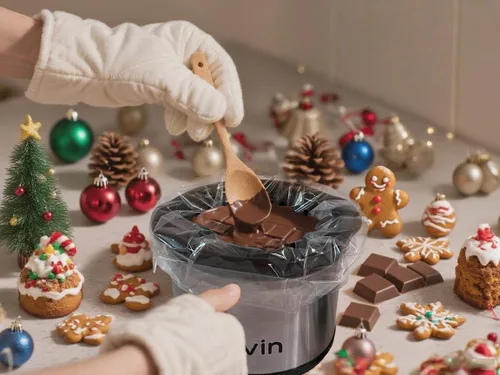 Miniatura 8 de Mini calentador de olla de cocción lenta de 0.65 cuartos de galón (20 onzas) con 10 forros seguros para alimentos, juego de ollas de fondue, olla