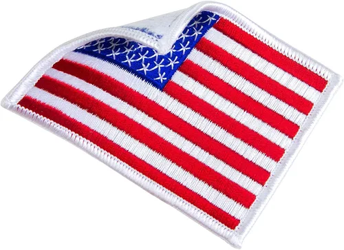 Miniatura 4 de WAYDA Paquete de 4 parches de bandera estadounidense, emblema de uniforme para planchar o coser, parche de gancho de moral